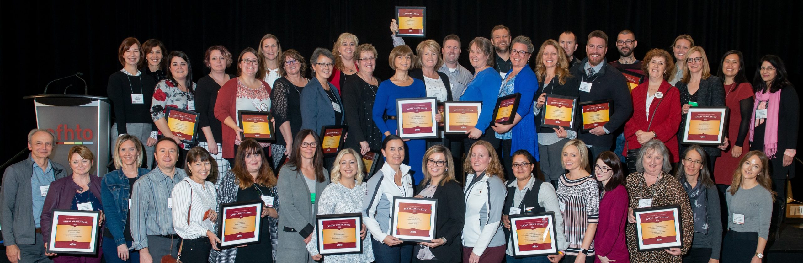 2018 Bright Lights winners at the awards ceremony