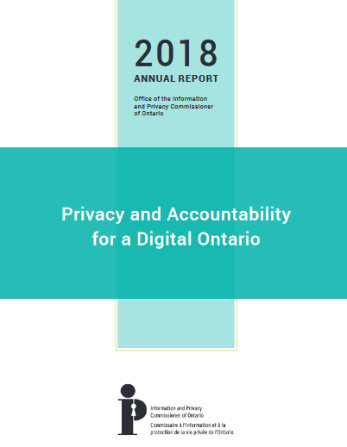 Ontario Privacy Commissioner 2018 annual report 