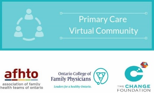 primary care virtual community with org logos