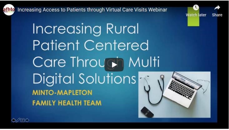 Increasing access to patients through virtual care webinar