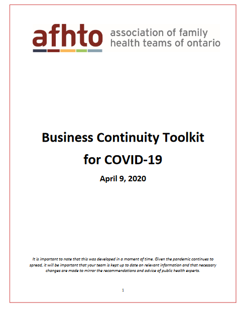Bits & Pieces: how Lakelands FHT handled COVID-19, Business Continuity Toolkit now available & more
