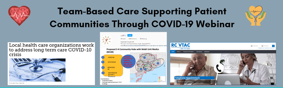 Team-Based Care Supporting Patient Communities Through COVID-19 Webinar