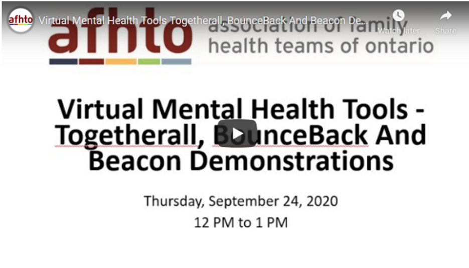 Virtual mental health tools demonstration