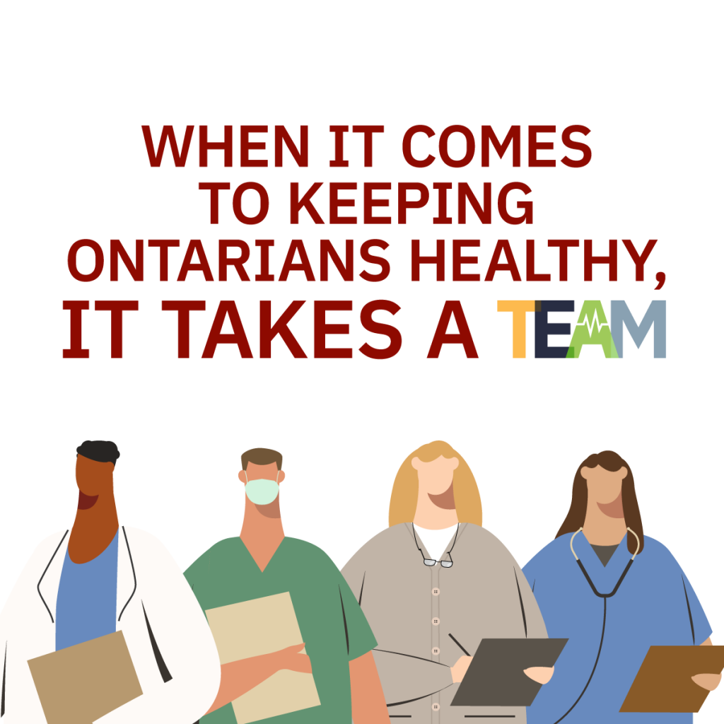 When it comes to keeping Ontarians healthy, it takes a team (Version 1)