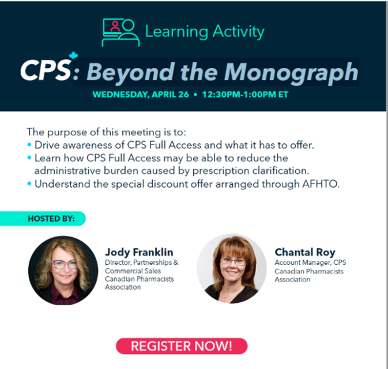 CPS: Beyond the Monograph webinar April 26